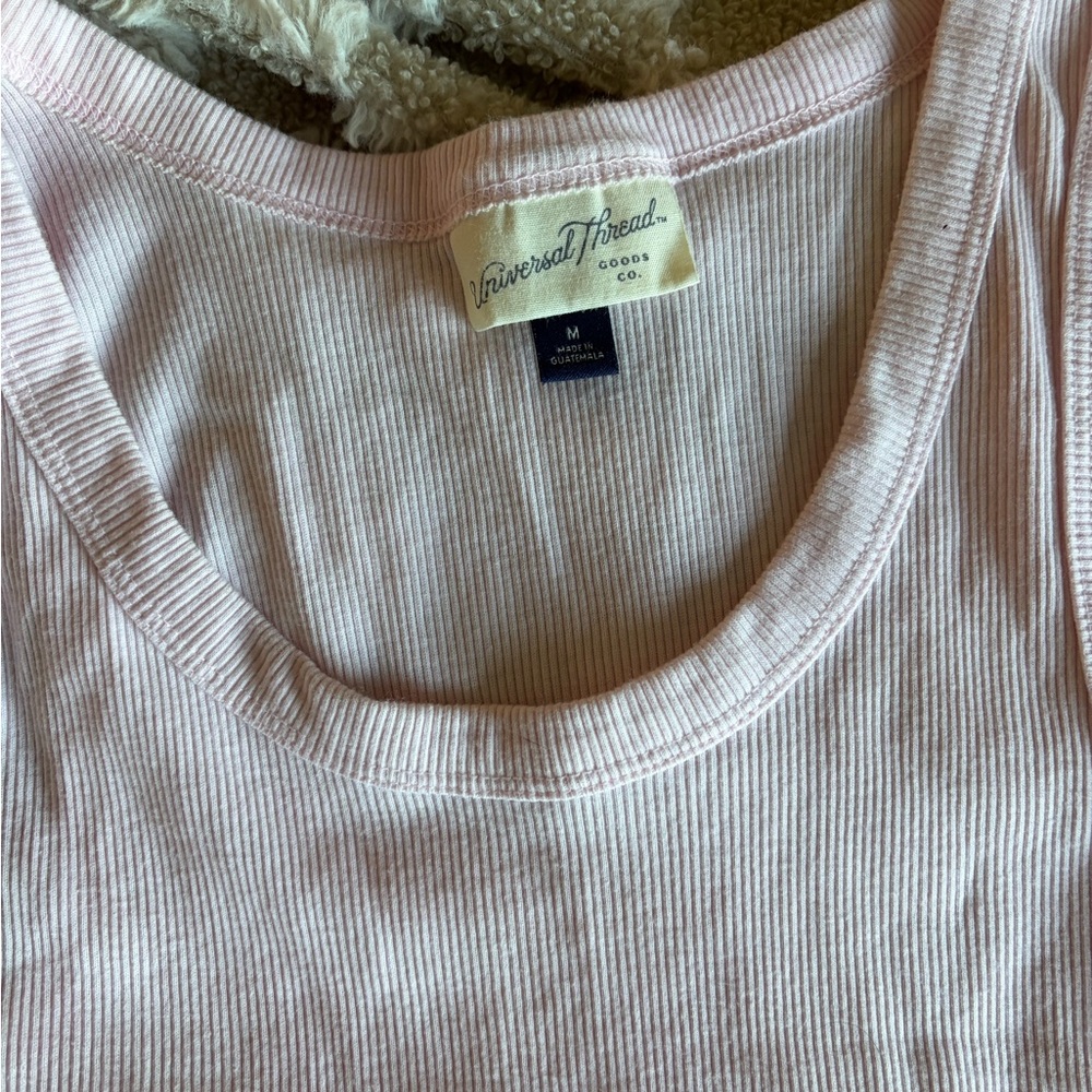 Universal Thread Light Pink Ribbed Tank Top - Picture 2 of 2